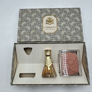 VINTAGE 1950s D'Orsay Intoxication 1/8oz Bottle 65% Full W Savon Soap Box